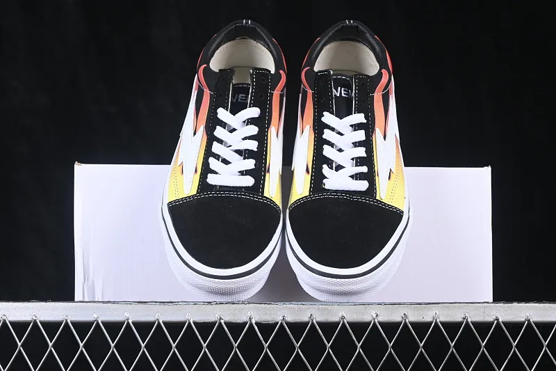 All categories Vans Vans series Vans Low Vans low-top Revenge x Storm Old Skool Lightning joint low-top casual sneakers Black Flame